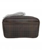 BURBERRYバーバリー）の古着「クラッチバッグ」｜ブラウン