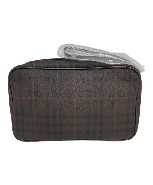 BURBERRY（バーバリー）BURBERRY (バーバリー) クラッチバッグ ブラウンの古着・服飾アイテム