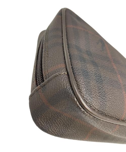 BURBERRY（バーバリー）BURBERRY (バーバリー) クラッチバッグ ブラウンの古着・服飾アイテム