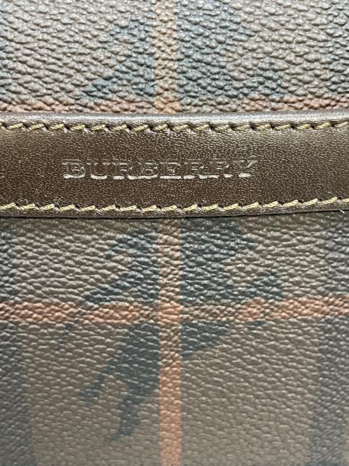 BURBERRY（バーバリー）BURBERRY (バーバリー) クラッチバッグ ブラウンの古着・服飾アイテム