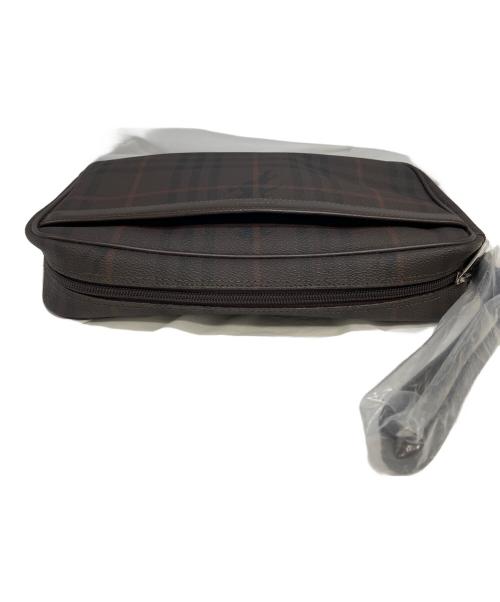 BURBERRY（バーバリー）BURBERRY (バーバリー) クラッチバッグ ブラウンの古着・服飾アイテム