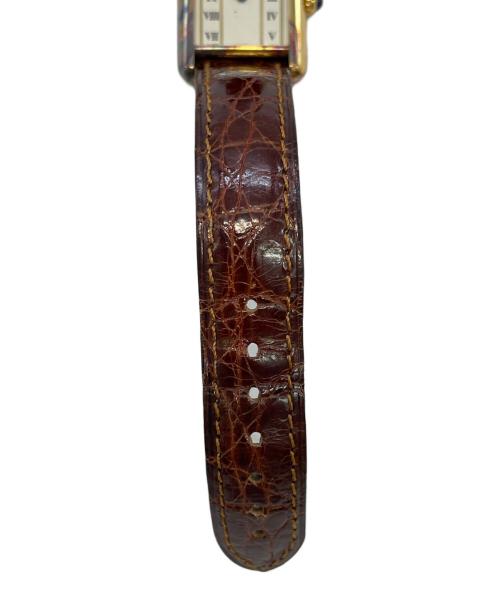 Cartier（カルティエ）Cartier (カルティエ) マストタンク ヴェルメイユ ブラウンの古着・服飾アイテム