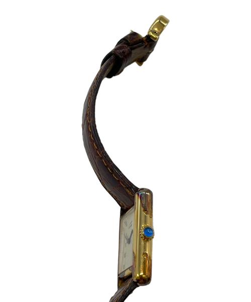 Cartier（カルティエ）Cartier (カルティエ) マストタンク ヴェルメイユ ブラウンの古着・服飾アイテム