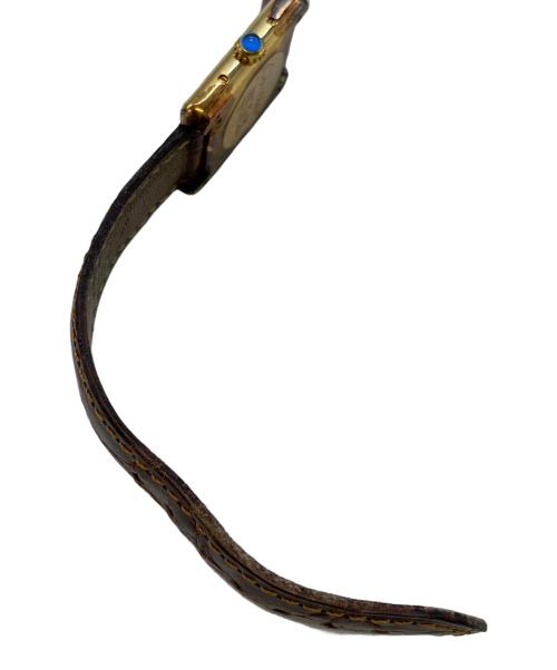 Cartier（カルティエ）Cartier (カルティエ) マストタンク ヴェルメイユ ブラウンの古着・服飾アイテム