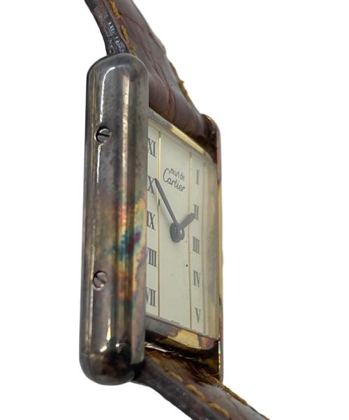 Cartier（カルティエ）Cartier (カルティエ) マストタンク ヴェルメイユ ブラウンの古着・服飾アイテム