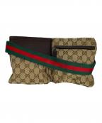 GUCCIグッチ）の古着「ウエストポーチ」｜ブラウン