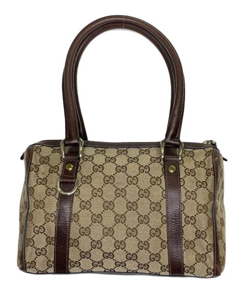 GUCCI（グッチ）GUCCI (グッチ) ミニボストンバッグ ブラウンの古着・服飾アイテム