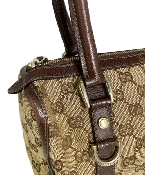 GUCCI（グッチ）GUCCI (グッチ) ミニボストンバッグ ブラウンの古着・服飾アイテム