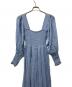 GANNI (ガニー) 長袖ワンピース ブルー サイズ:３４：8000円