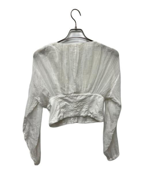 MALION VINTAGE（マリオンヴィンテージ）MALION VINTAGE (マリオンヴィンテージ) 長袖ブラウス アイボリー サイズ:FREEの古着・服飾アイテム