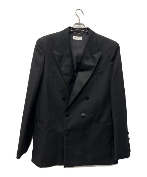 Saint Laurent Paris（サンローランパリ）Saint Laurent Paris (サンローランパリ) ダブルジャケット ブラック サイズ:50の古着・服飾アイテム