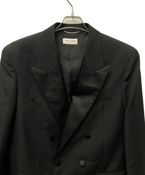 Saint Laurent Paris（サンローランパリ）Saint Laurent Paris (サンローランパリ) ダブルジャケット ブラック サイズ:50の古着・服飾アイテム