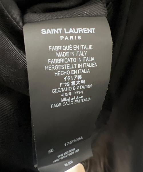 Saint Laurent Paris（サンローランパリ）Saint Laurent Paris (サンローランパリ) ダブルジャケット ブラック サイズ:50の古着・服飾アイテム