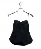 Mame Kurogouchiマメクロゴウチ）の古着「ビスチェ」｜ブラック