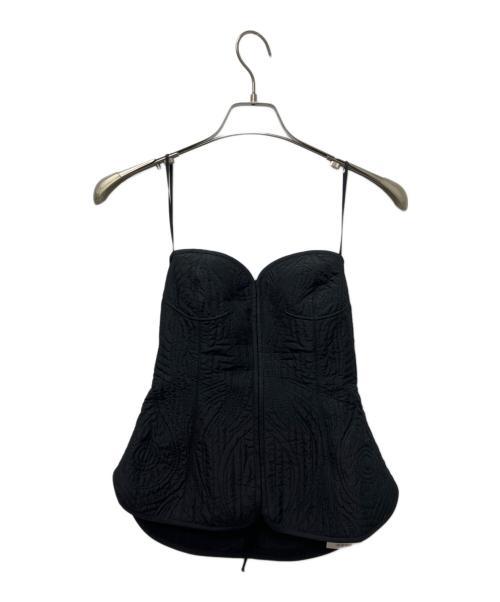 Mame Kurogouchi（マメクロゴウチ）Mame Kurogouchi (マメクロゴウチ) ビスチェ ブラック サイズ:２の古着・服飾アイテム