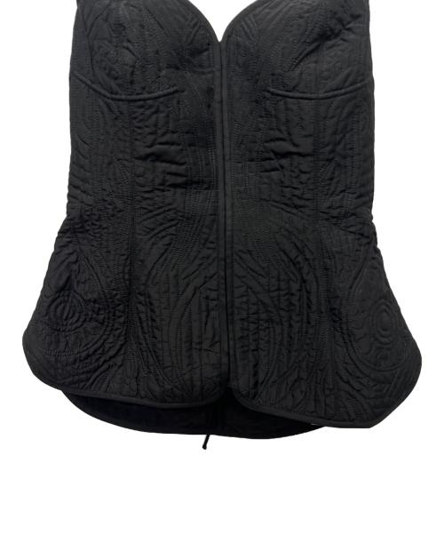 Mame Kurogouchi（マメクロゴウチ）Mame Kurogouchi (マメクロゴウチ) ビスチェ ブラック サイズ:２の古着・服飾アイテム