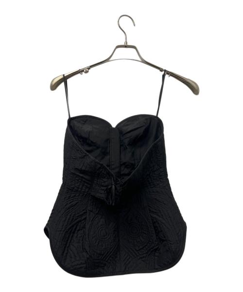 Mame Kurogouchi（マメクロゴウチ）Mame Kurogouchi (マメクロゴウチ) ビスチェ ブラック サイズ:２の古着・服飾アイテム