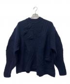 Mame Kurogouchiマメクロゴウチ）の古着「厚手ニット」｜ネイビー