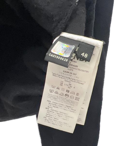 FENDI（フェンディ）FENDI (フェンディ) プルオーバーパーカー ブラック サイズ:４８の古着・服飾アイテム