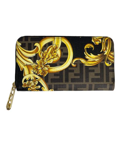 FENDI（フェンディ）FENDI (フェンディ) VERSACE (ヴェルサーチェ) 長財布 ブラウンの古着・服飾アイテム