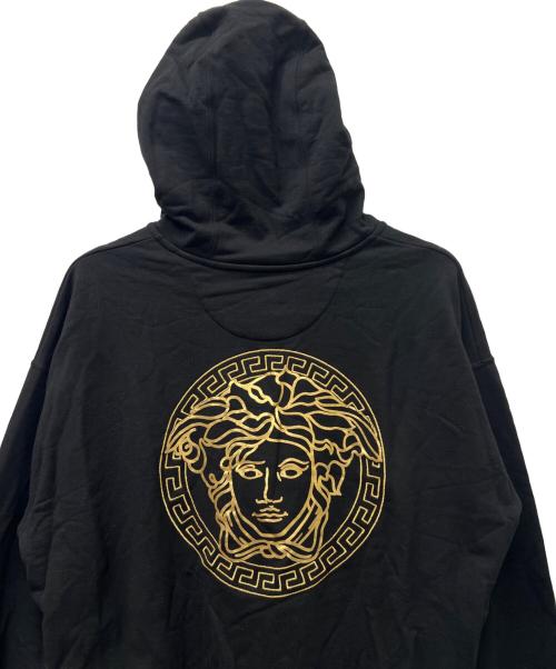 FENDI（フェンディ）FENDI (フェンディ) VERSACE (ヴェルサーチェ) パーカー ブラック サイズ:ＸＬの古着・服飾アイテム