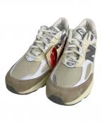 NEW BALANCEニューバランス）の古着「ローカットスニーカー」｜ベージュ×アイボリー