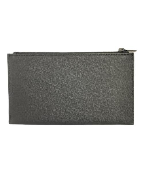 Saint Laurent Paris（サンローランパリ）Saint Laurent Paris (サンローランパリ) フラグメントジップポーチ ブラックの古着・服飾アイテム