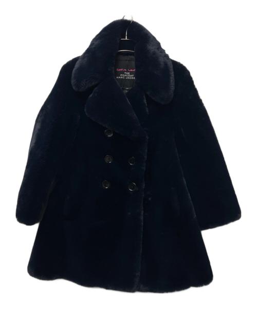 Marc by Marc Jacobs（マークバイマークジェイコブス）Marc by Marc Jacobs (マークバイマークジェイコブス) sophia loves フェイクファーコート ネイビー サイズ:ＸＳの古着・服飾アイテム