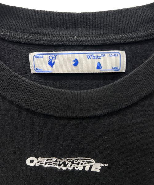 OFFWHITE（オフホワイト）OFFWHITE (オフホワイト) クルーネックＴシャツ ブラック サイズ:Ｌの古着・服飾アイテム