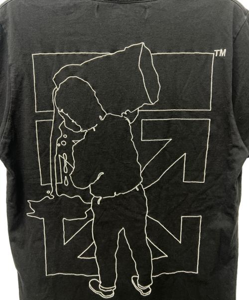 OFFWHITE（オフホワイト）OFFWHITE (オフホワイト) クルーネックＴシャツ ブラック サイズ:Ｌの古着・服飾アイテム