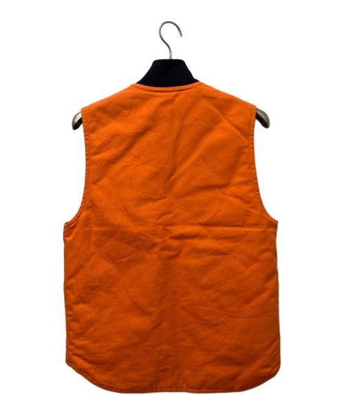 CarHartt（カーハート）CarHartt (カーハート) DUCK VEST Arctic Quilt Lined オレンジ サイズ:Ｓの古着・服飾アイテム
