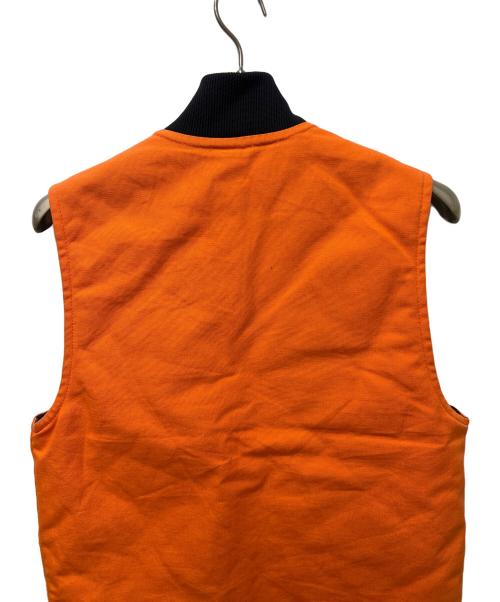 CarHartt（カーハート）CarHartt (カーハート) DUCK VEST Arctic Quilt Lined オレンジ サイズ:Ｓの古着・服飾アイテム