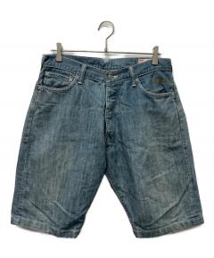 中古・古着通販】EVISU (エビス) ドクチンペイントハーフパンツ