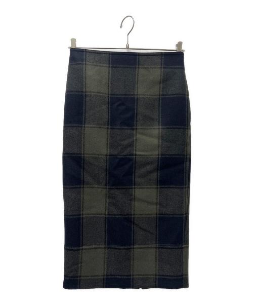 MADISON BLUE（マディソンブルー）MADISON BLUE (マディソンブルー) SOFIE LONG SK CHECK ブラック サイズ:ＸＳの古着・服飾アイテム