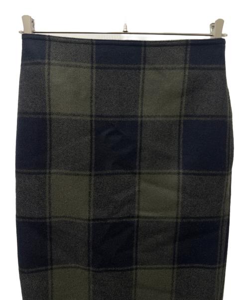 MADISON BLUE（マディソンブルー）MADISON BLUE (マディソンブルー) SOFIE LONG SK CHECK ブラック サイズ:ＸＳの古着・服飾アイテム