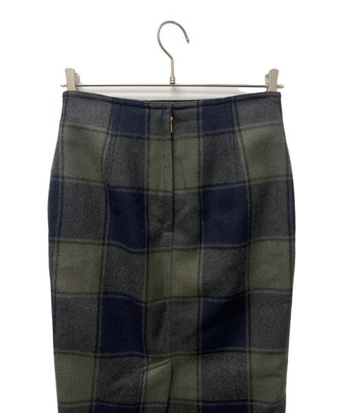 MADISON BLUE（マディソンブルー）MADISON BLUE (マディソンブルー) SOFIE LONG SK CHECK ブラック サイズ:ＸＳの古着・服飾アイテム