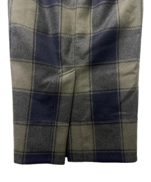 MADISON BLUE（マディソンブルー）MADISON BLUE (マディソンブルー) SOFIE LONG SK CHECK ブラック サイズ:ＸＳの古着・服飾アイテム