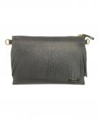 PORTER×5525galleryポーター×ゴーゴーニーゴーギャラリー）の古着「フリンジショルダーバッグ」｜ブラック