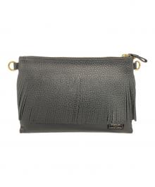 PORTER×5525gallery（ポーター×ゴーゴーニーゴーギャラリー）の古着「フリンジショルダーバッグ」｜ブラック