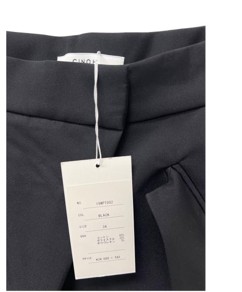 CINOH（チノ）CINOH (チノ) ASYMMETRIC PANTS ブラック サイズ:３６の古着・服飾アイテム