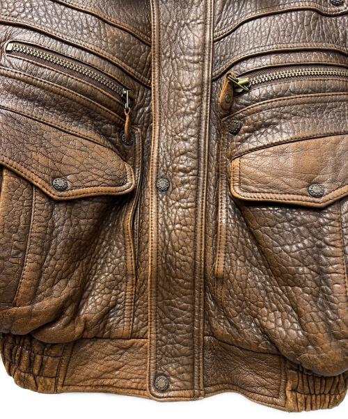 Wind Armor（ウィンドアーマー）Wind Armor (ウィンドアーマー) ラムレザージャケット ブラウン サイズ:Ｍの古着・服飾アイテム