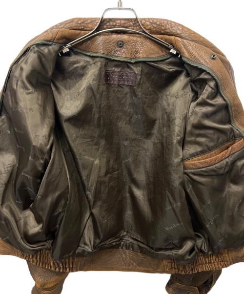 Wind Armor（ウィンドアーマー）Wind Armor (ウィンドアーマー) ラムレザージャケット ブラウン サイズ:Ｍの古着・服飾アイテム