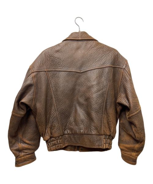 Wind Armor（ウィンドアーマー）Wind Armor (ウィンドアーマー) ラムレザージャケット ブラウン サイズ:Ｍの古着・服飾アイテム