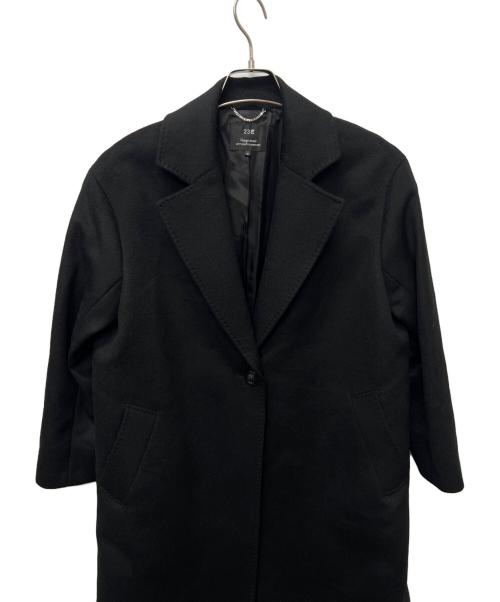 23区（ニジュウサンク）23区 (ニジュウサンク) 羊毛コート ブラック サイズ:３６の古着・服飾アイテム