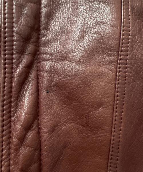 elite（エリート）elite (エリート) レザージャケット レッド サイズ:Ｍの古着・服飾アイテム