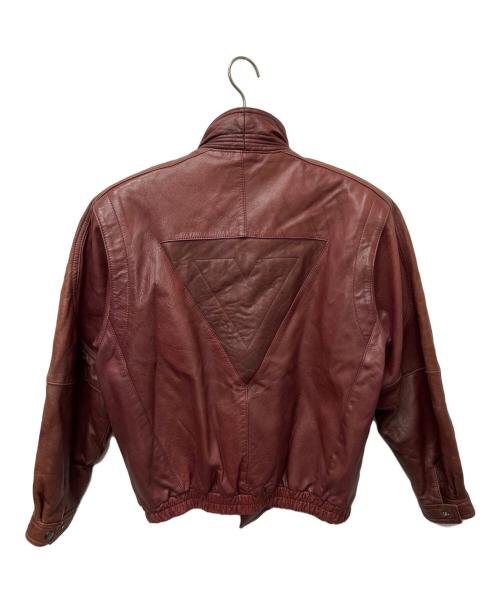 elite（エリート）elite (エリート) レザージャケット レッド サイズ:Ｍの古着・服飾アイテム