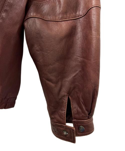 elite（エリート）elite (エリート) レザージャケット レッド サイズ:Ｍの古着・服飾アイテム