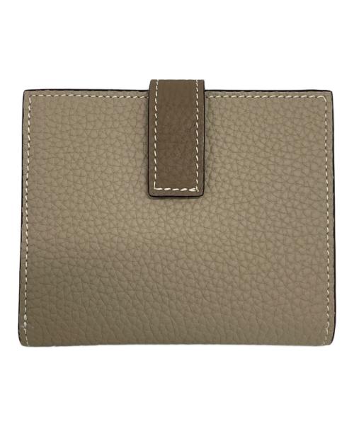 bonaventura（ボナベンチュラ）bonaventura (ボナベンチュラ) 2つ折り財布 ベージュの古着・服飾アイテム