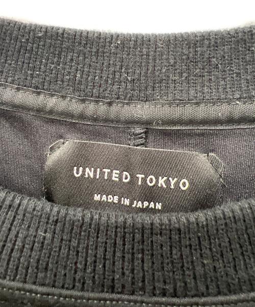 UNITED TOKYO（ユナイテッドトーキョー）UNITED TOKYO (ユナイテッドトーキョー) COOLダンボールオーバーサイズTシャツ ブラック×ホワイト サイズ:FREEの古着・服飾アイテム