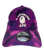 A BATHING APE×New Eraア ベイシング エイプ×ニューエラ）の古着「帽子」｜パープル